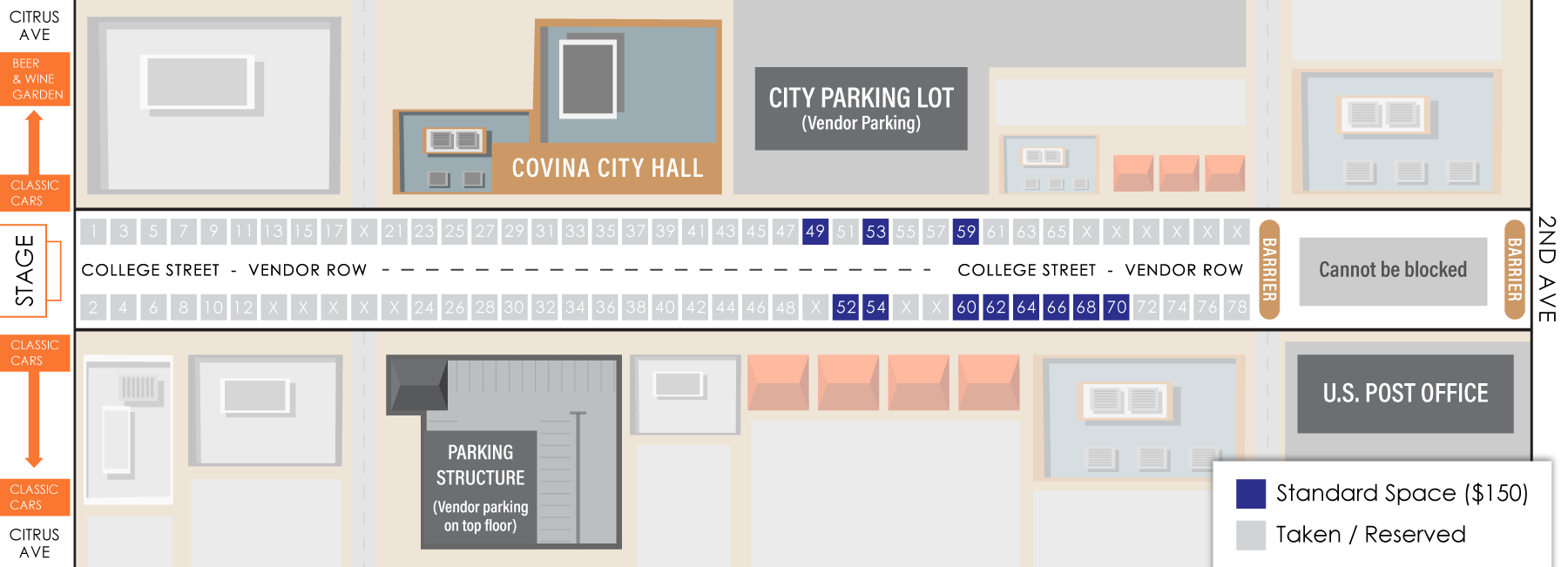 2018 Thunderfest Vendor Row Map as of 9/27/18 2018 Thunderfest Vendor Row Map as of 9/27/18